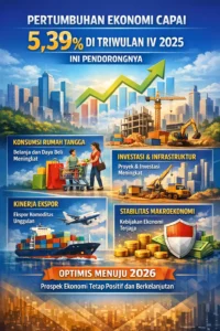 Read more about the article Pertumbuhan Ekonomi Capai 5,39% di Triwulan IV 2025, Ini Pendorongnya