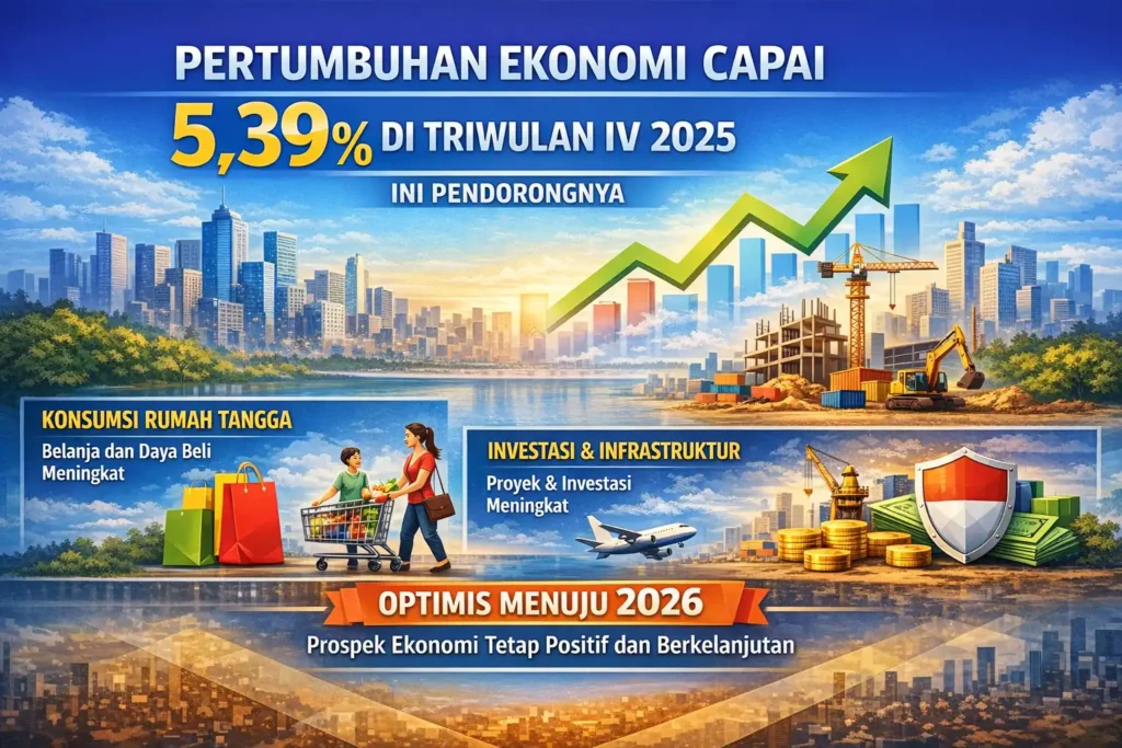 Pertumbuhan Ekonomi Capai 5,39% di Triwulan IV 2025, Ini Pendorongnya